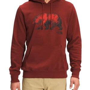 The North Face Men's Bear Red Hoodie